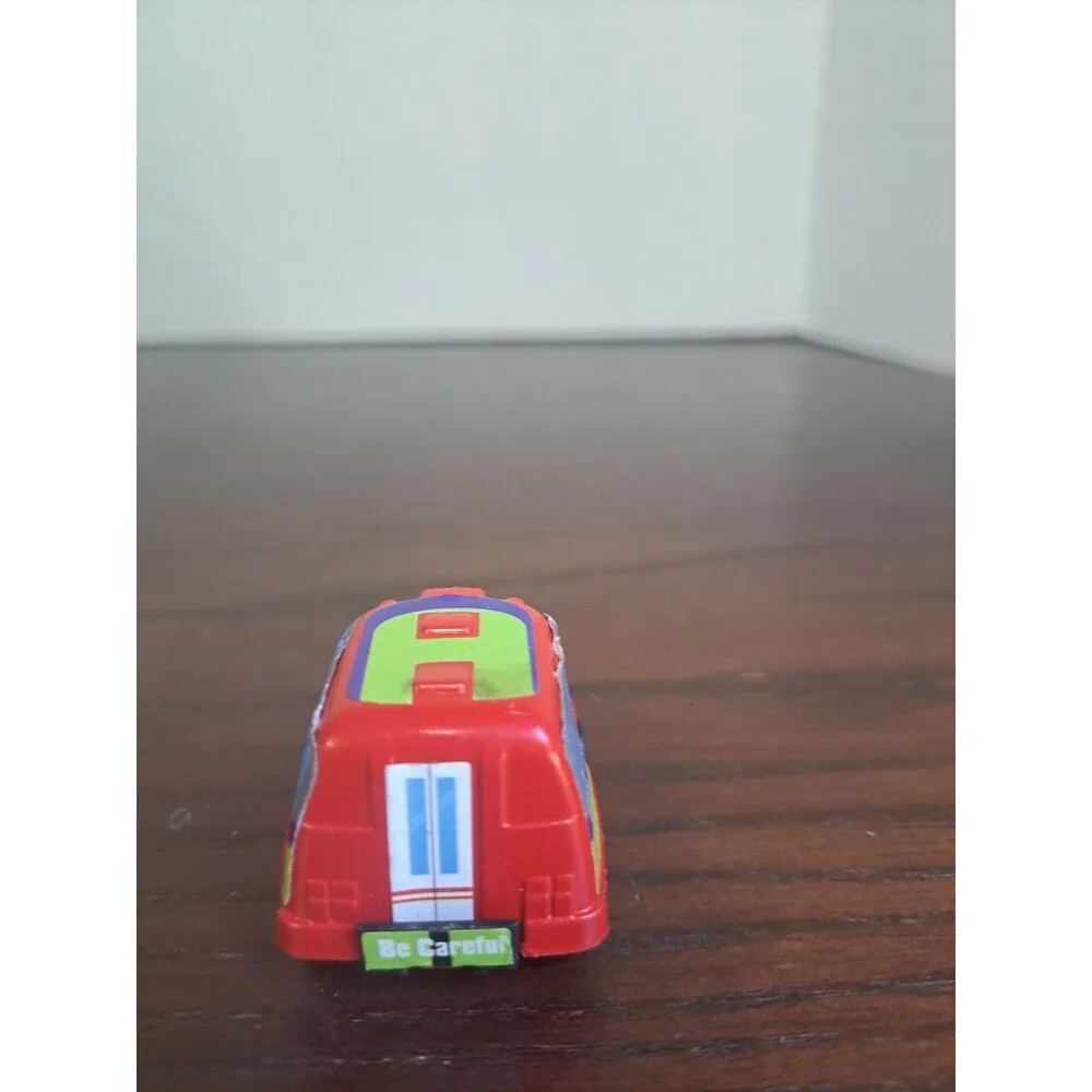 Vintage San Ren Hang Red Fire Truck Pull Back Racer